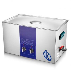 Sterilization of tattoo materials with the use of ultrasonic cleaners