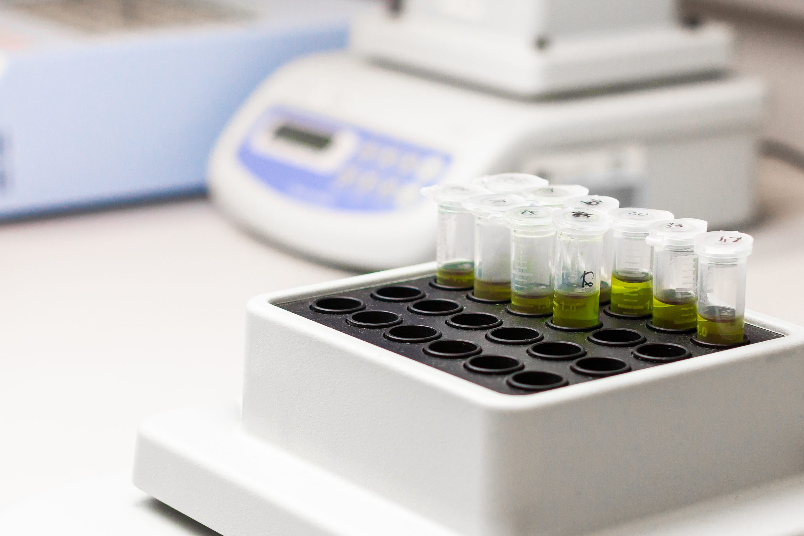 Different types of shakers in a laboratory